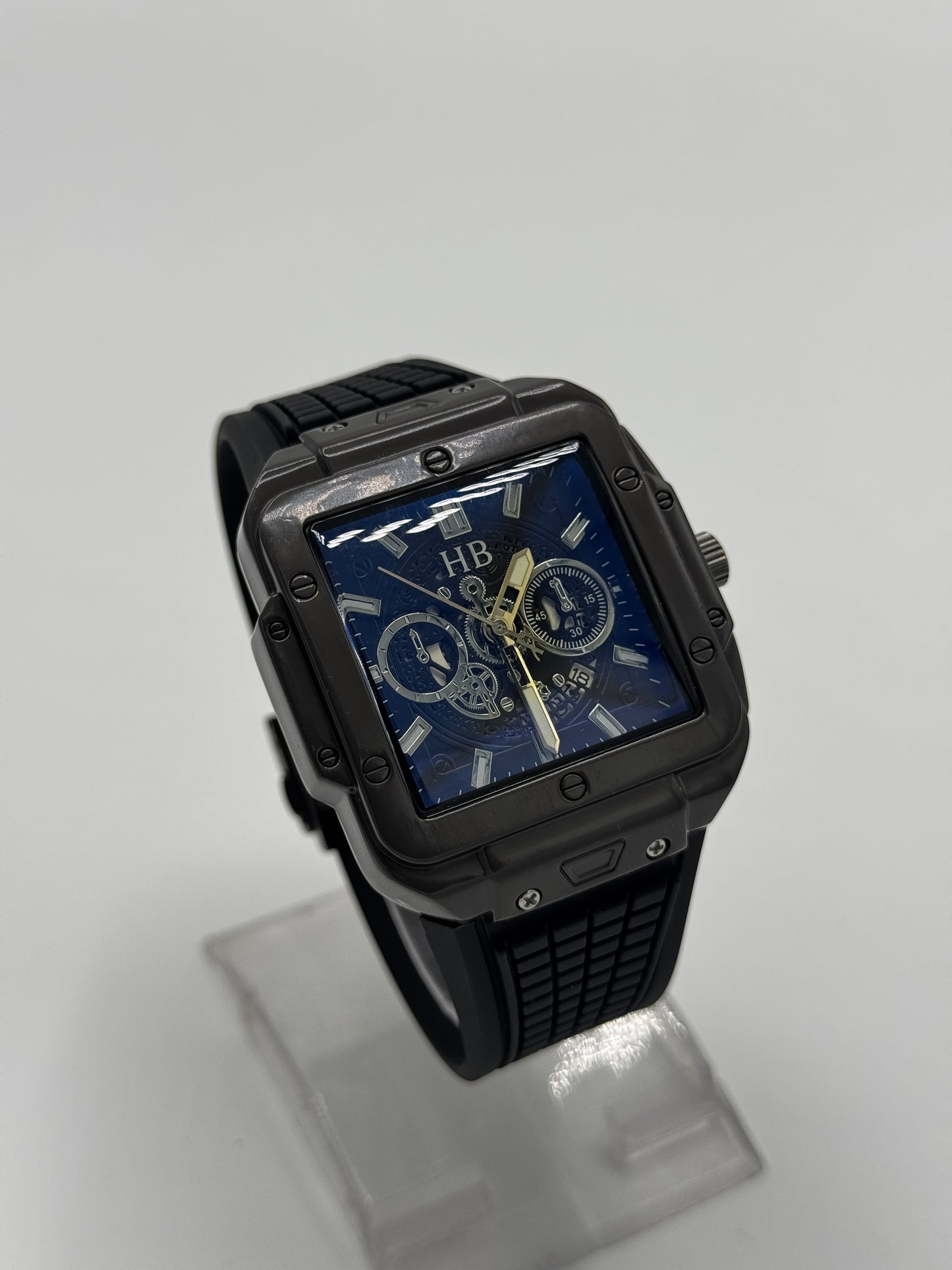 HB Square Chronograph – Black Edition