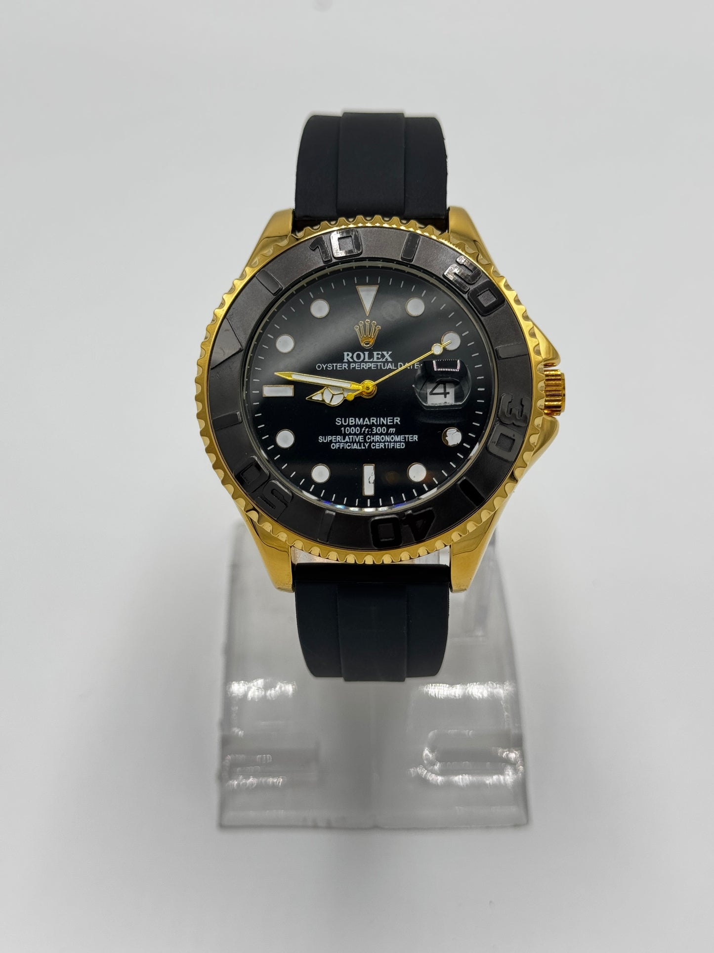 Rolex Submariner – Two-Tone Gold & Black Rubber Strap Edition