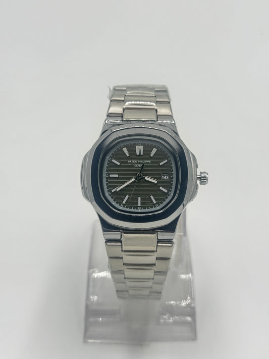 Patek Philippe Nautilus - Silver Chain With Brown Dial